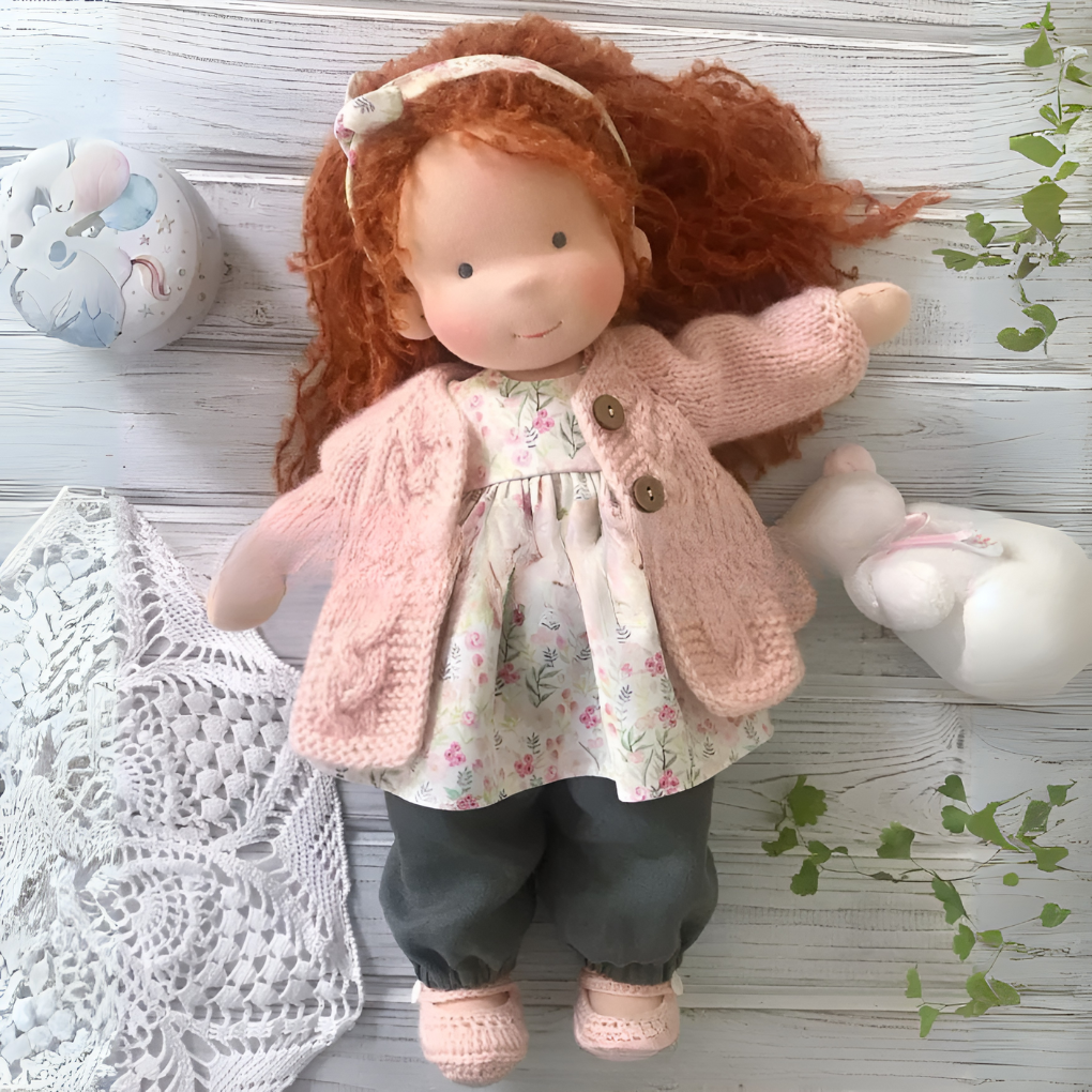 Charly | Waldorf Cloth Doll with Dress