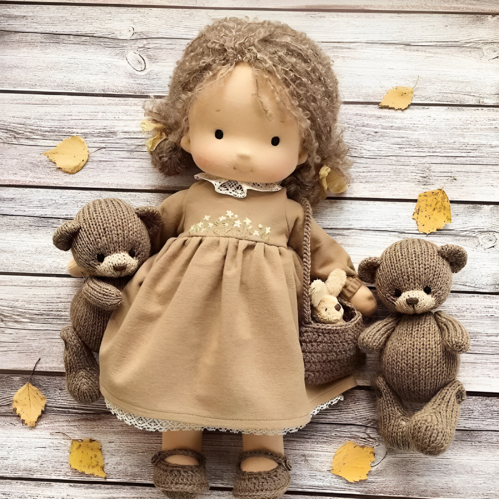 Charly | Waldorf Cloth Doll with Dress