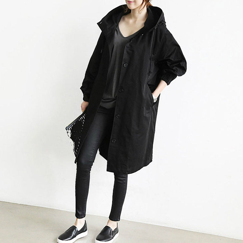 Charly | Waterproof and windproof trench coat for women with hood