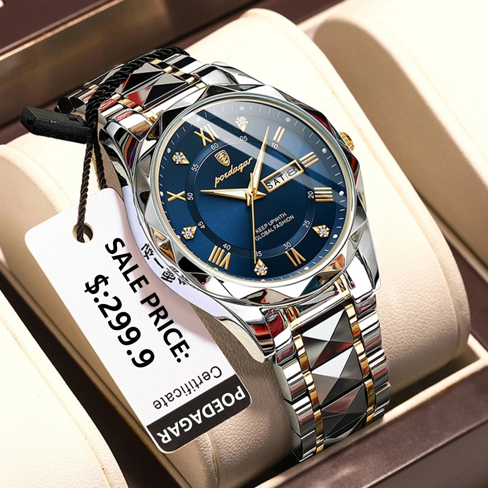 Charly | Waterproof Luxury Men's Watch From the Top Brand with Luminous Function