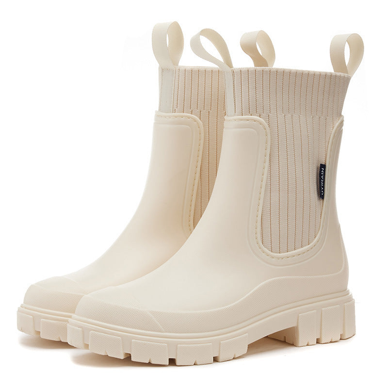 Charly | Waterproof Rubber Boots for Women | Height-Increasing Platform & Slip-Resistant PVC