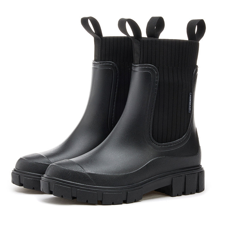 Charly | Waterproof Rubber Boots for Women | Height-Increasing Platform & Slip-Resistant PVC