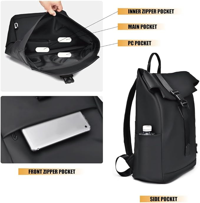 Charly | Waterproof Travel & Commuter Backpack – USB, Lightweight & Spacious