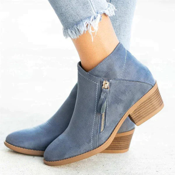 Charly | Women's Ankle Boots with Side Zipper