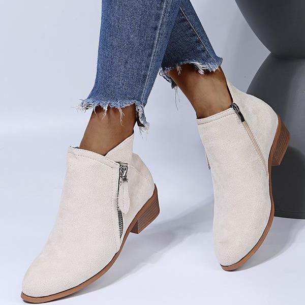 Charly | Women's Ankle Boots with Side Zipper
