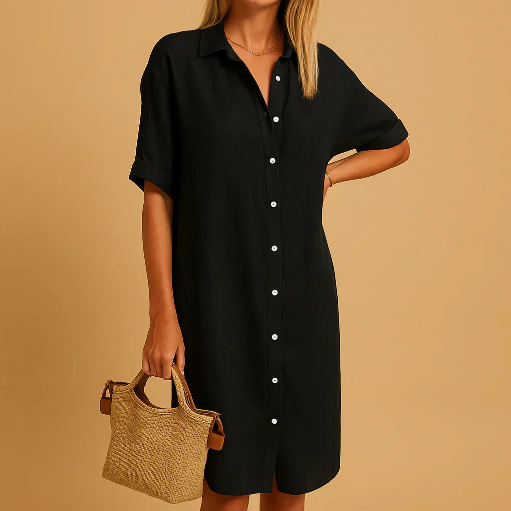 Charly | Women's Button-Down Shirt Dress
