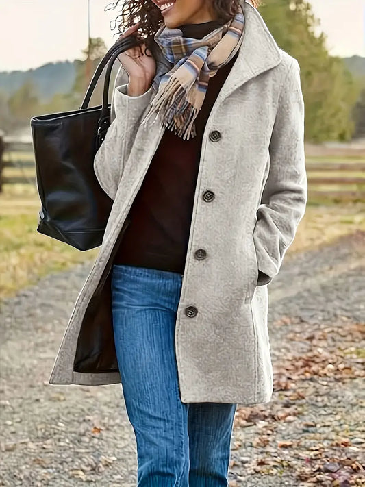 Charly | Women's Button-Front Lapel Coat