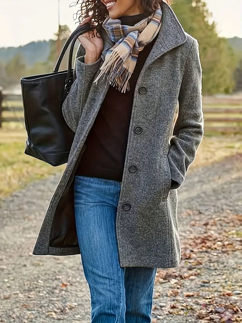 Charly | Women's Button-Front Lapel Coat