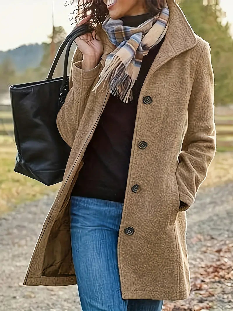 Charly | Women's Button-Front Lapel Coat