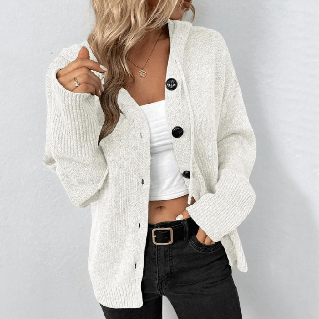 Charly | Women's Button-Up Hooded Cardigan