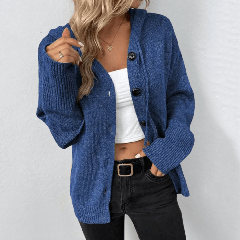 Charly | Women's Button-Up Hooded Cardigan
