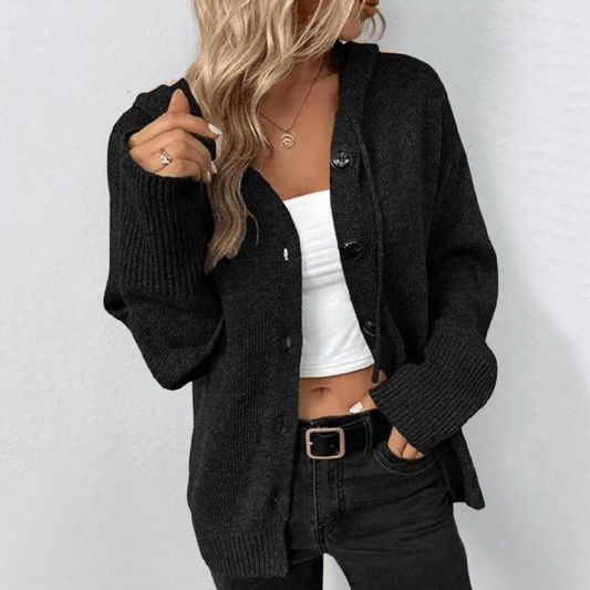 Charly | Women's Button-Up Hooded Cardigan