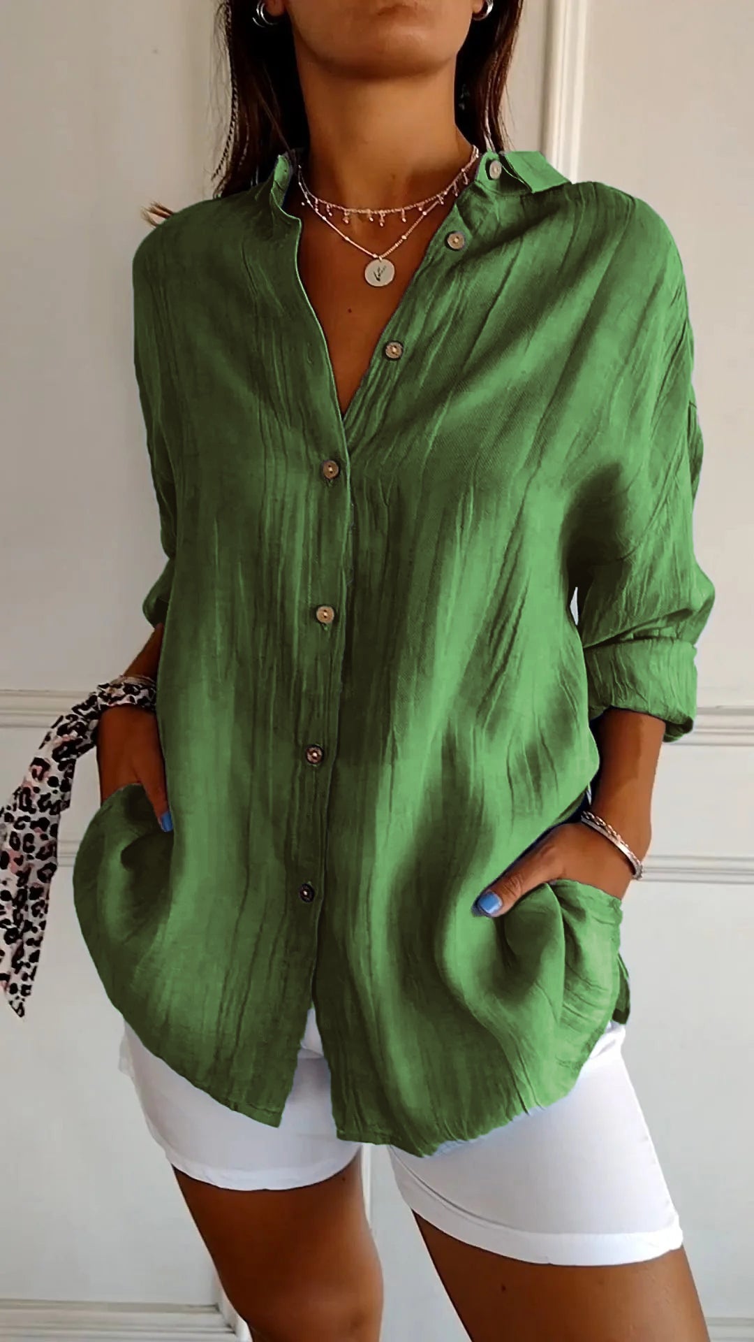 Charly | Women's Button-Up Relaxed Fit Shirt