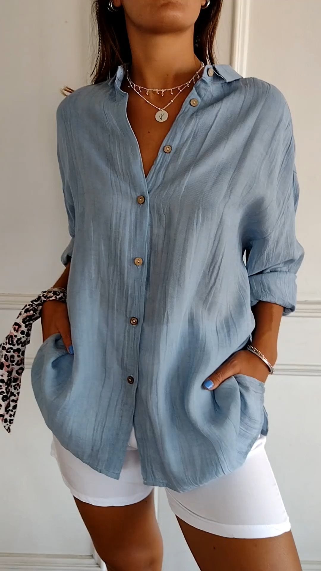 Charly | Women's Button-Up Relaxed Fit Shirt