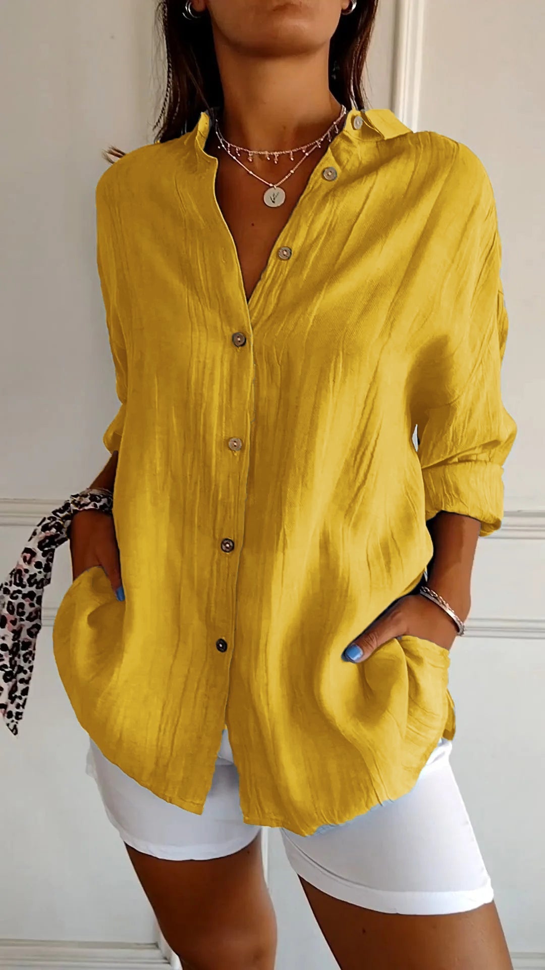 Charly | Women's Button-Up Relaxed Fit Shirt