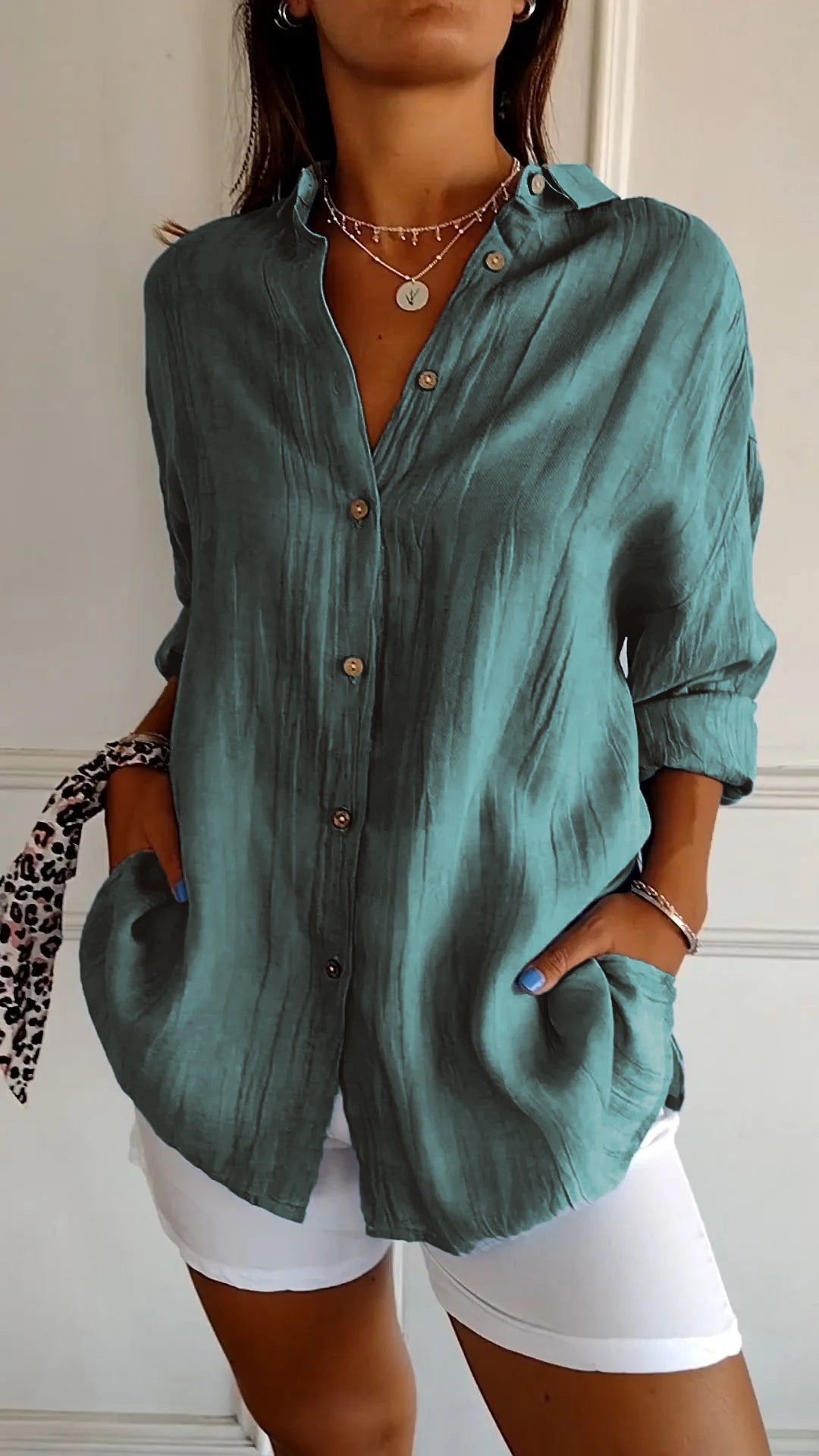 Charly | Women's Button-Up Relaxed Fit Shirt