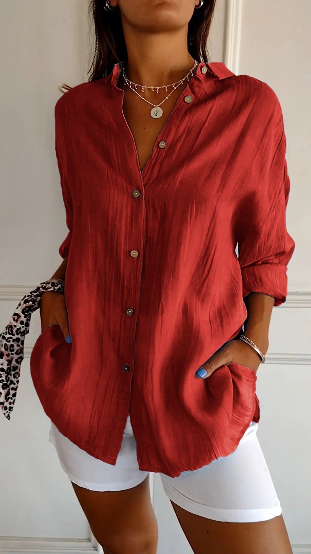 Charly | Women's Button-Up Relaxed Fit Shirt