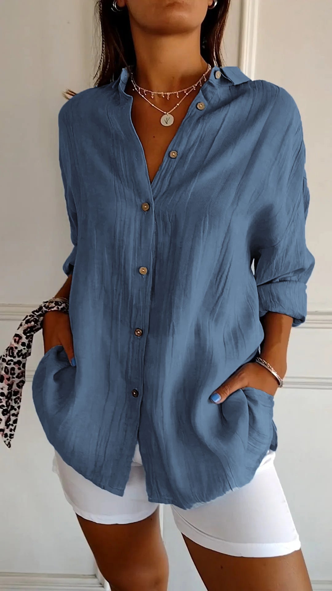 Charly | Women's Button-Up Relaxed Fit Shirt