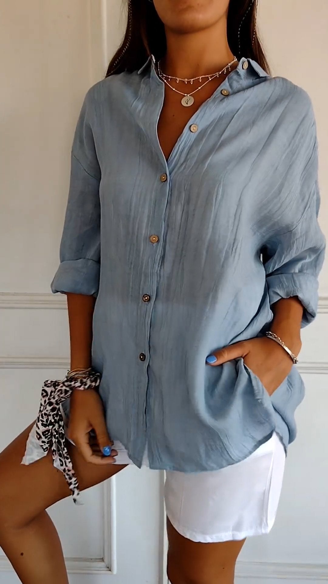 Charly | Women's Button-Up Relaxed Fit Shirt
