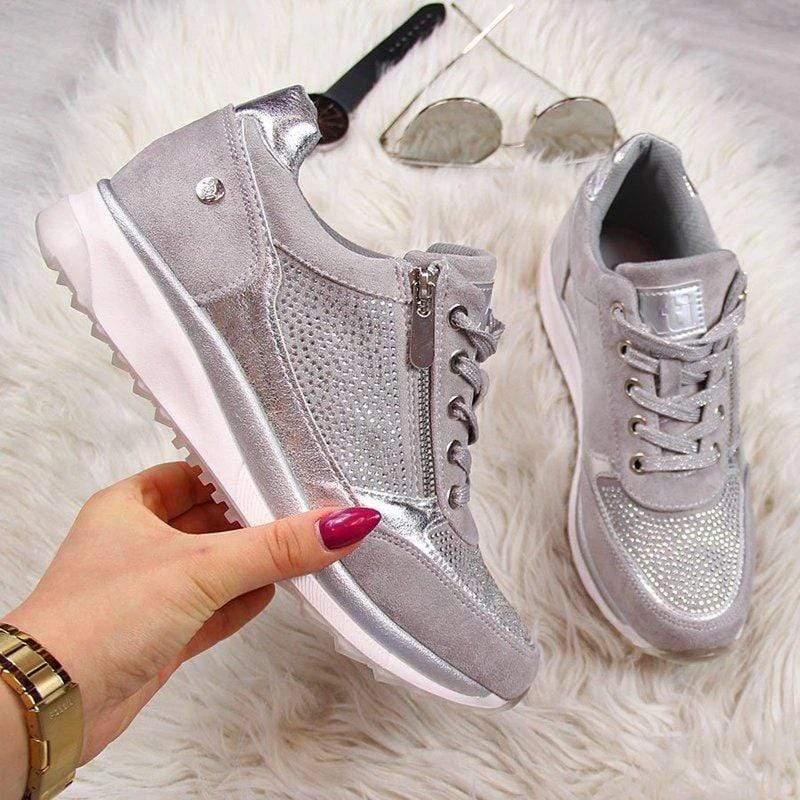 Charly | Women's Casual Bunion Relief Sneakers with Side Zip
