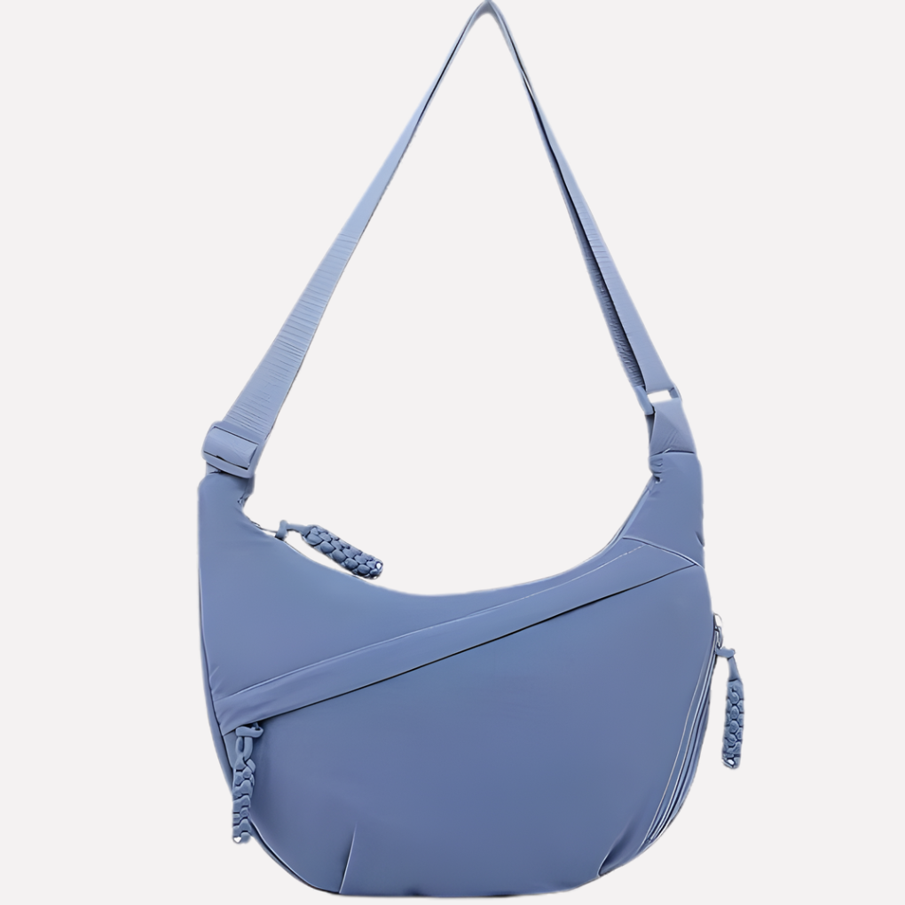 Charly | Women's Crescent Shoulder Bag with Braided Detail