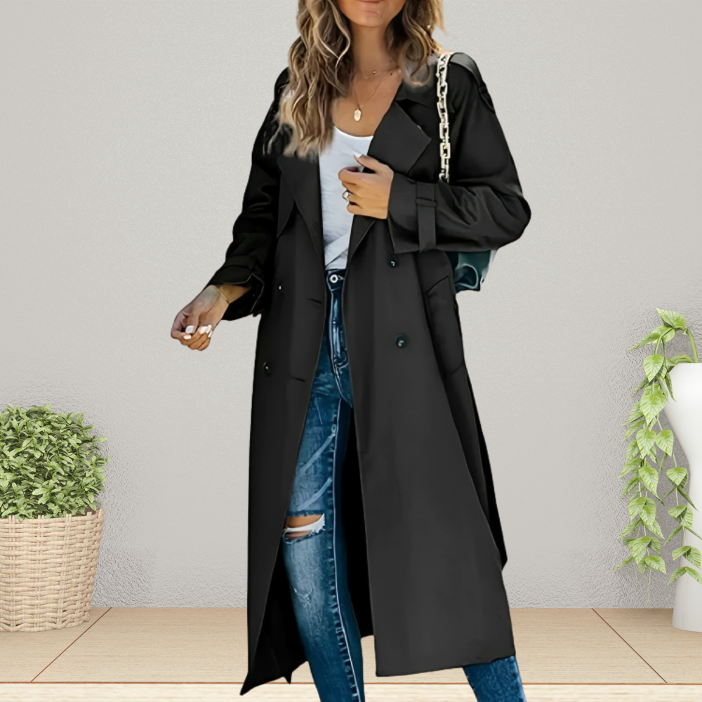 Charly | Women's Double-Breasted Trench Coat