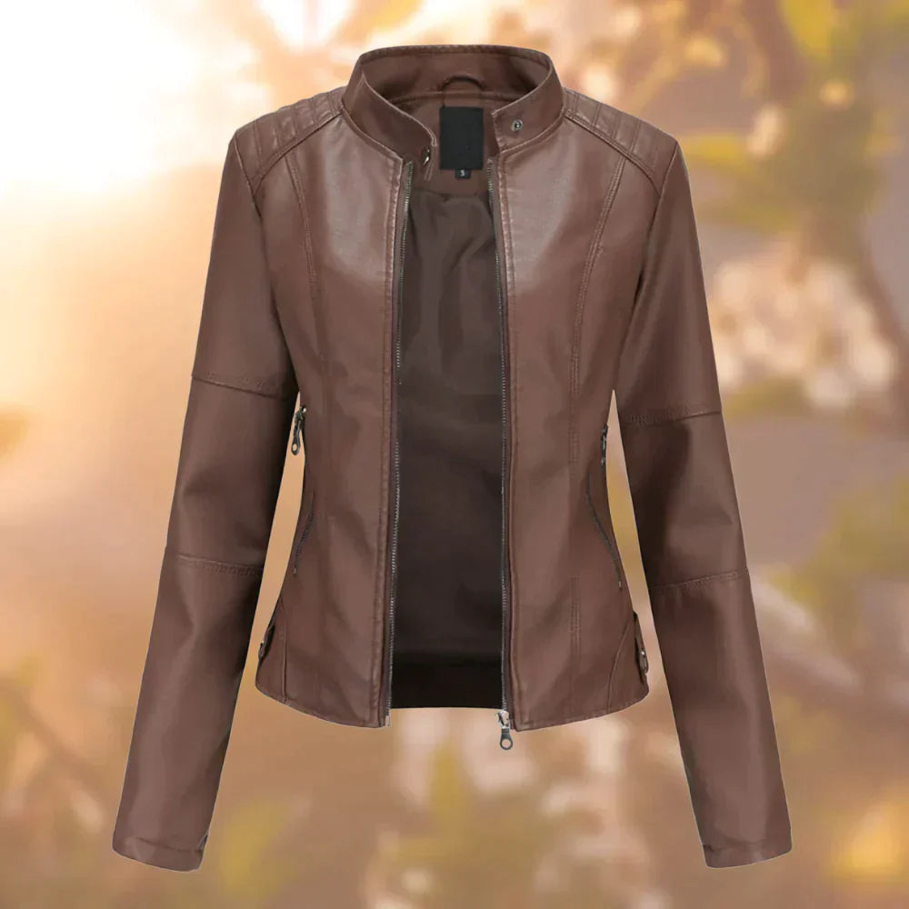 Charly | Women's Faux Leather Biker Jacket