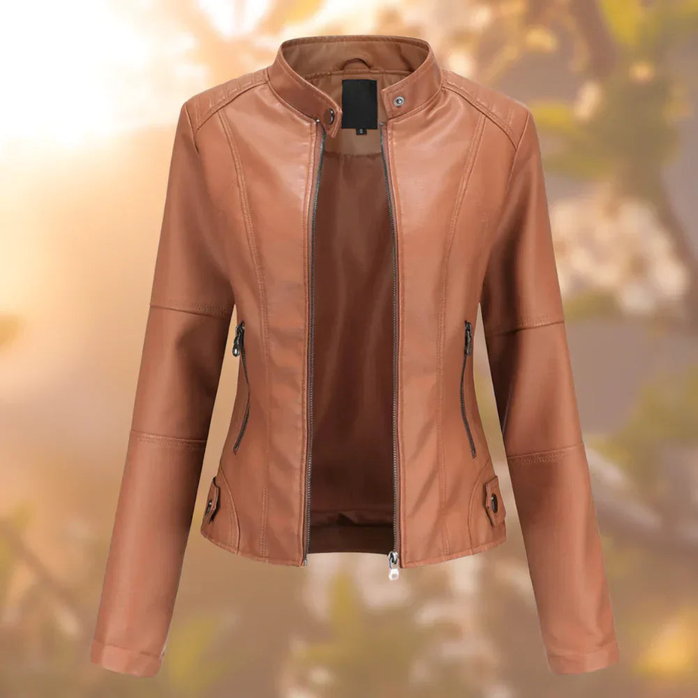 Charly | Women's Faux Leather Biker Jacket