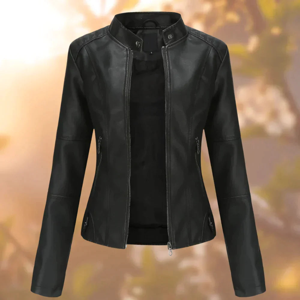 Charly | Women's Faux Leather Biker Jacket