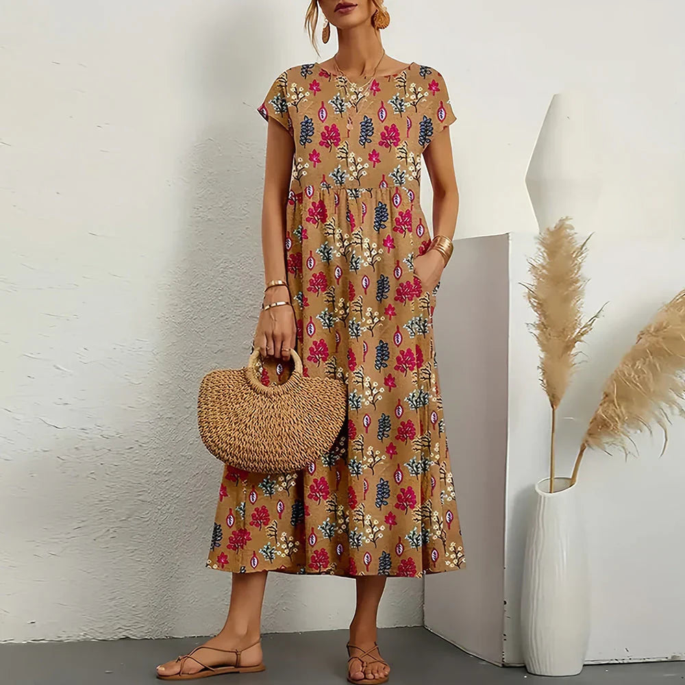 Charly | Women's Floral Print Midi Dress