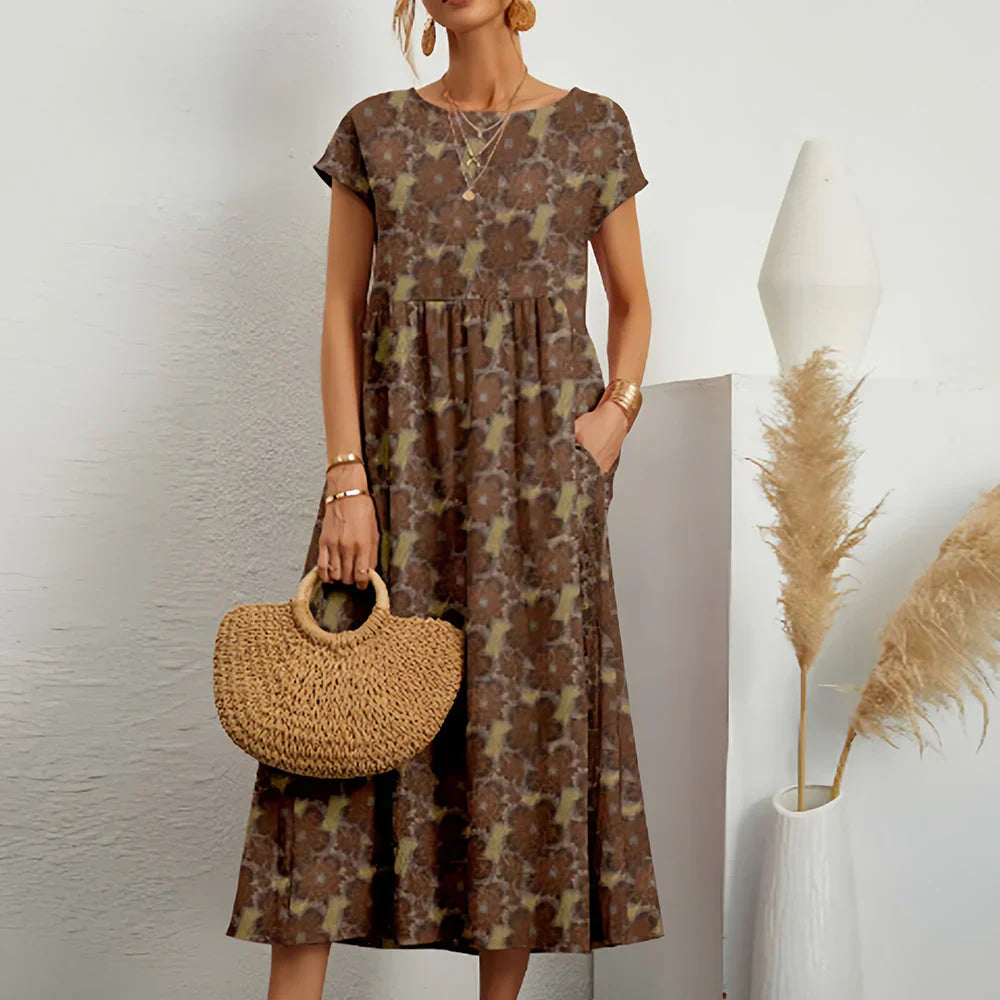 Charly | Women's Floral Print Midi Dress