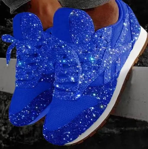 Charly | Women's Glitter Lace-Up Sneakers