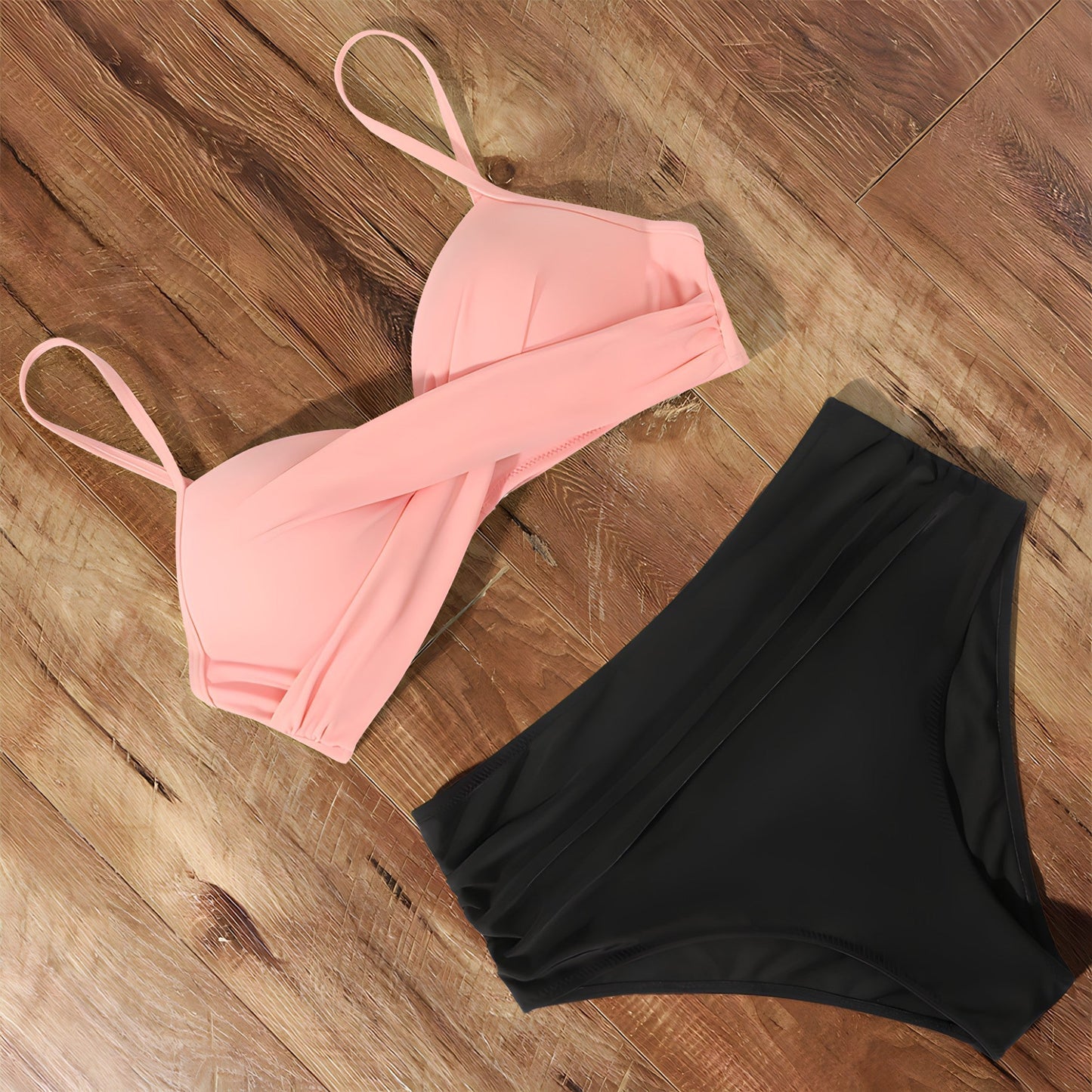 Charly | Women's High-Waisted Bikini Ruched Bottom