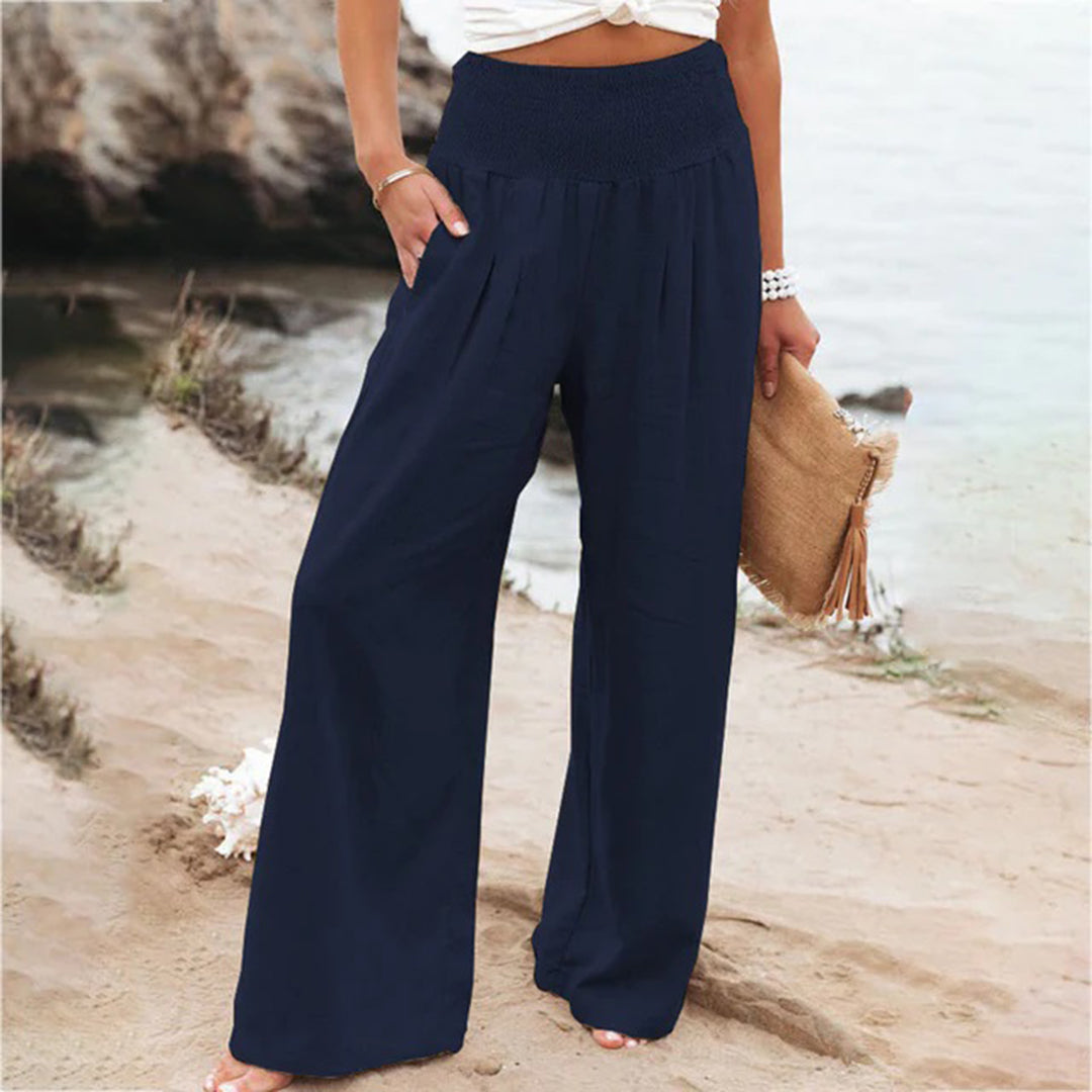 Charly | Women's High Waisted Wide Leg Pants