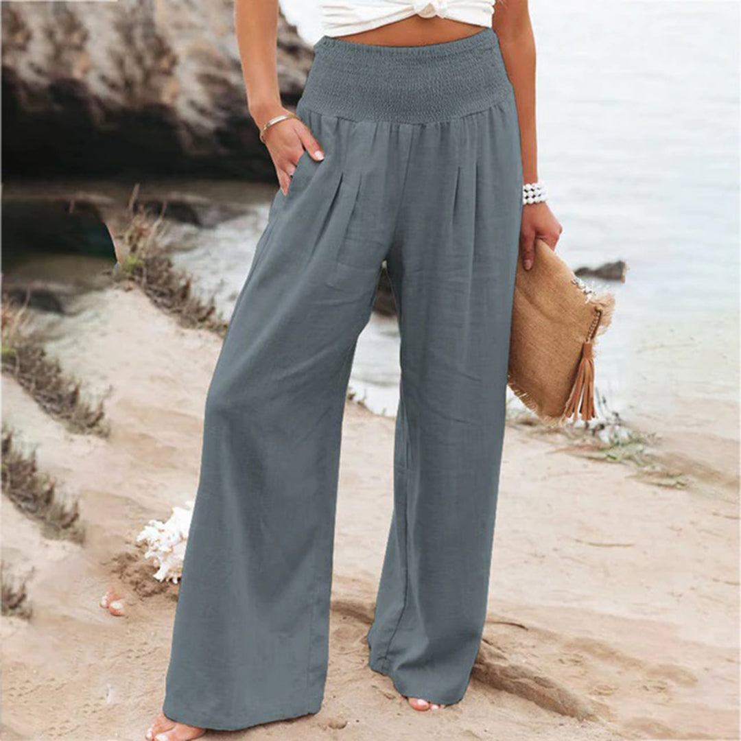 Charly | Women's High Waisted Wide Leg Pants