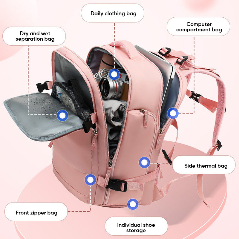 Charly | Women's Large Waterproof Travel Backpack