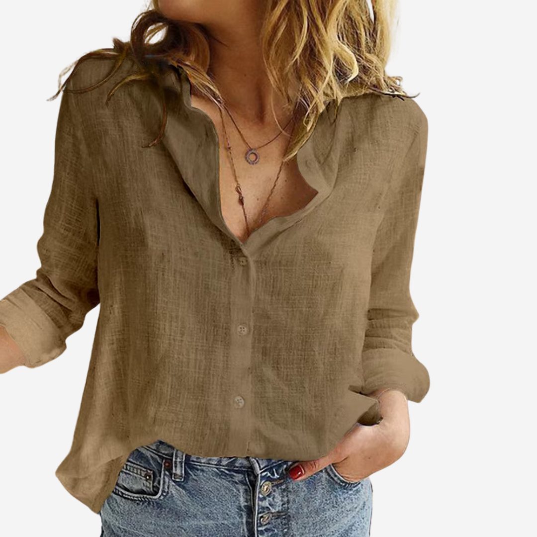 Charly | Women's Long Sleeve Button-Up Blouse