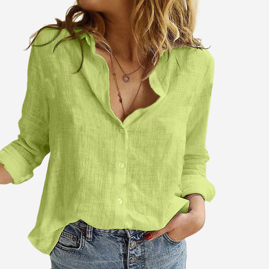 Charly | Women's Long Sleeve Button-Up Blouse