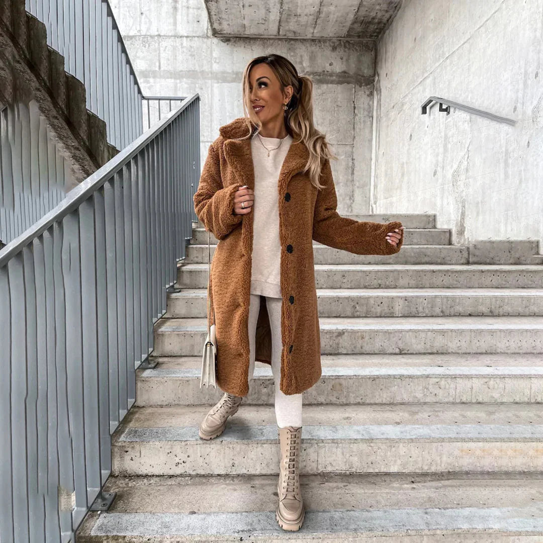 Charly | Women's Long Teddy Coat