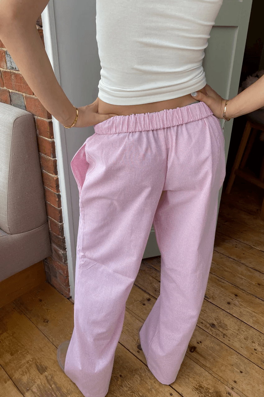 Charly | Women's Lounge Pants with Pinstripe Design