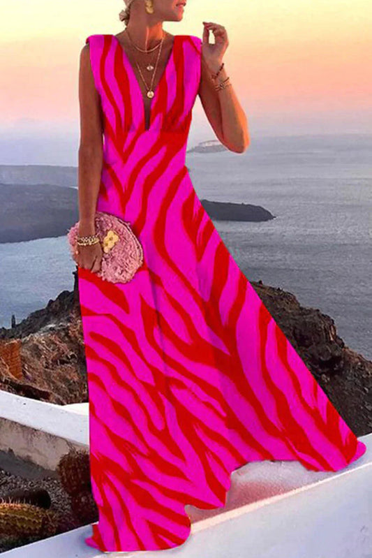 Charly | Women's Maxi Dress With Geometric Print