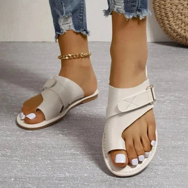 Charly | Women's Orthopedic Hallux Valgus Correction Leather Sandals