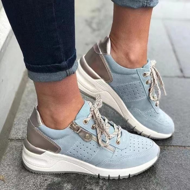 Charly | Women's Orthopedic Sneakers with Zipper Detail