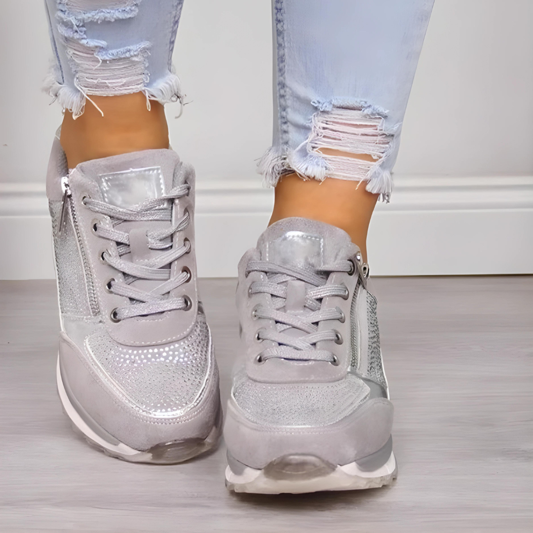 Charly | Women's Orthopedic Sneakers with Zipper Detail