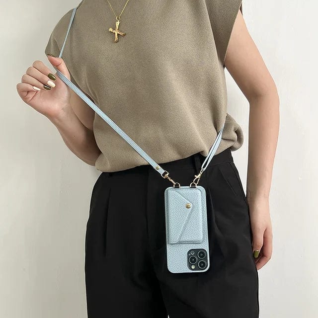 Charly | Women's Phone Case With Card Holder & Lanyard