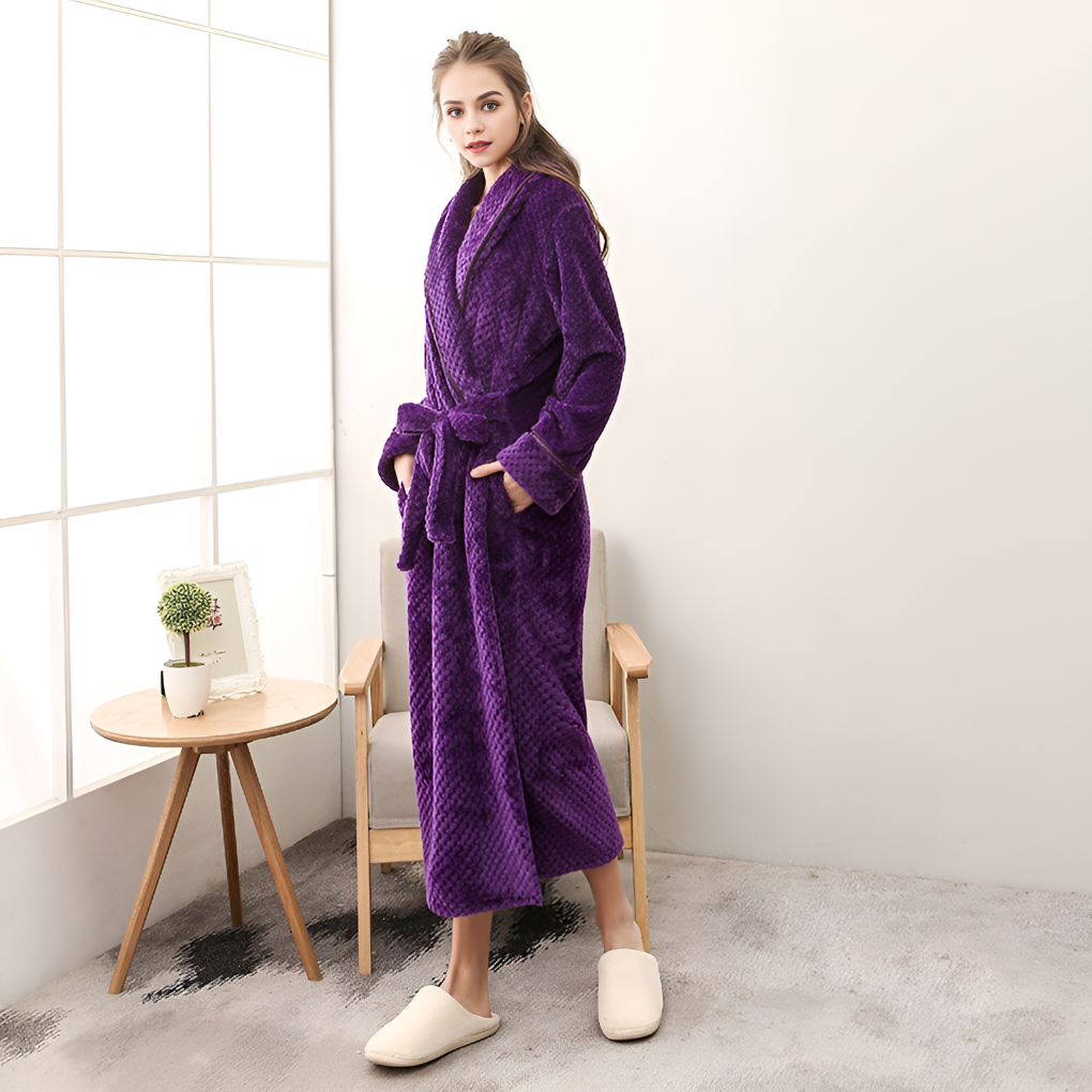 Charly | Women's Plush Robe with Hood