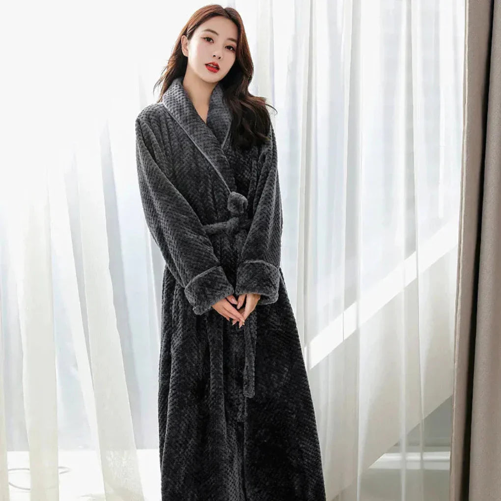 Charly | Women's Plush Robe with Hood