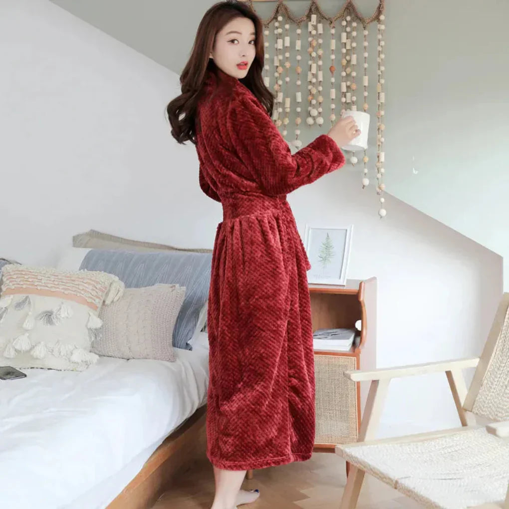 Charly | Women's Plush Robe with Hood