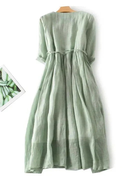 Charly | Women's Ruffled Midi Dress