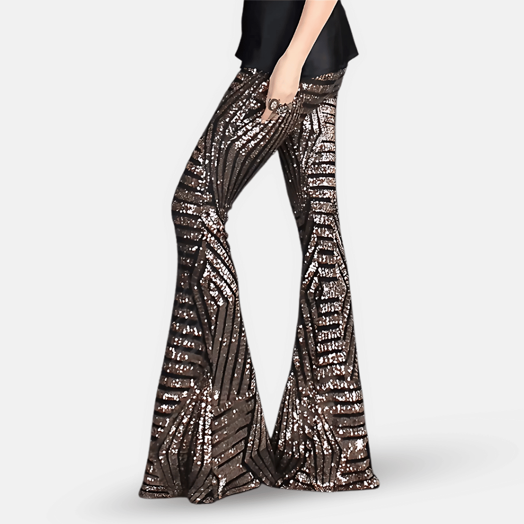 Charly | Women's Sequin Flare Pants